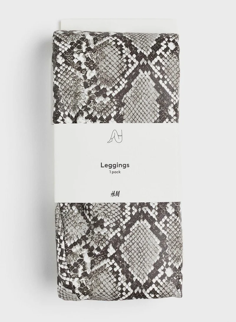H&M Printed High Waist Leggings