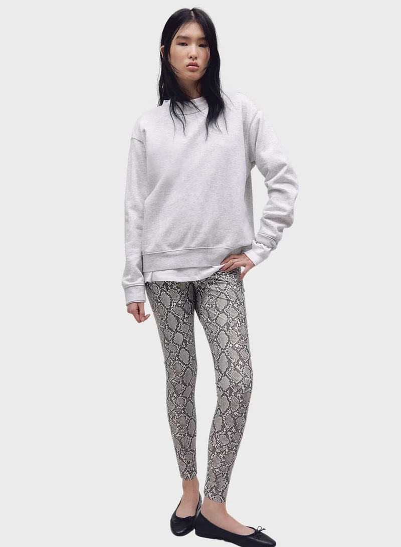 H&M Printed High Waist Leggings