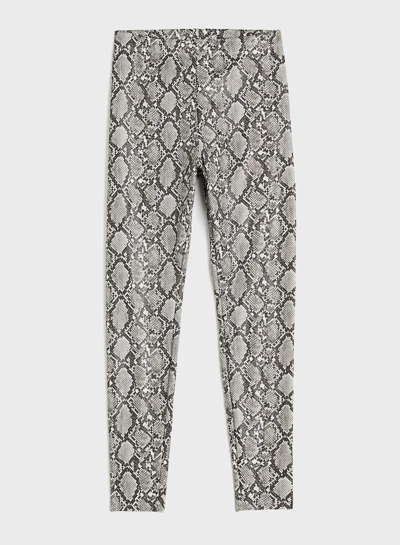 H&M Printed High Waist Leggings