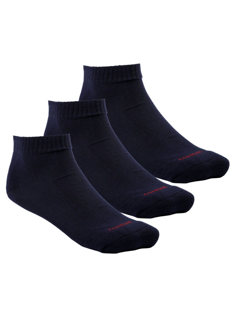 COTTONIL Pack of 3 Half Towel Cotton Socks - Image 1