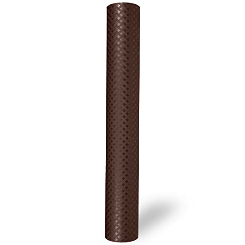ElastPro EVA Food Grade Washable Anti Slip Mat/Sheet for Fridge, Shelf Liner, Table, Kitchen Drawer mat (CoffeeBrown Crossed Stripe, 5 Meter) - Image 3