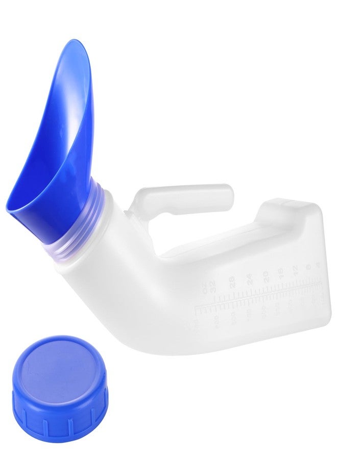 YSYONM Urinals for Men Women Unisex Urinal Bottle Spill Proof Portable Pee Bottles Female Urinal Screw Cap Lid and Funnel for Car, Travel, Elderly & Incontinence 1 Pack 1200ML - Image 1