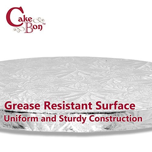 Cakebon Cake Boards Square - Sturdy 1/2 Inch Thick Drums - 14 Inch Professionally Wrapped Edges White 1-Pack - Image 5