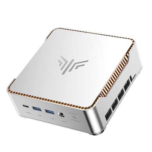 KAMRUI Pinova P2 Small Gaming PC, Intel Core i5-12600H(Beats 1185G7/12450H), 16GB DDR4 512GB SSD Micro PC, 12C/16T, 4.5GHz, Triple 4K Display(DP+HDMI+USB-C)/WiFi6/BT5.2 Small Desktop Computers - Image 1
