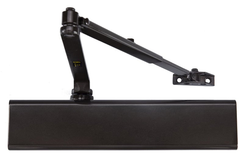 LYNN HARDWARE Heavy Duty Commercial Door Closer, DC8016 Automatic Door Closer, Surface-Mounted Auto Door Closer, Size 1-6 Commercial Door Closer Heavy Duty for Heavy Traffic Areas, Dark Bronze - Image 1
