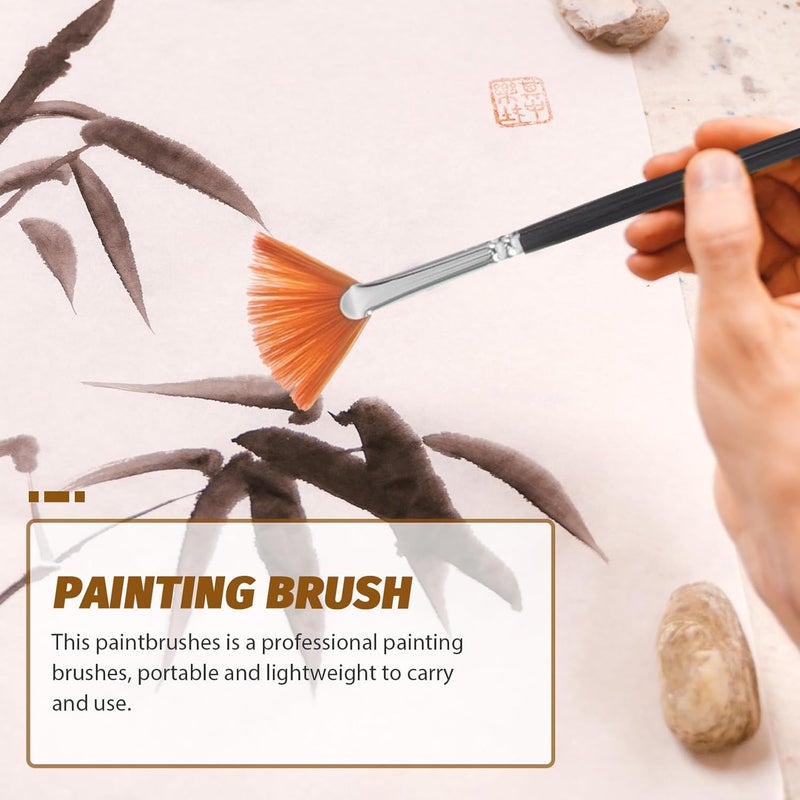 18pcs Nylon Hair Watercolor Paintbrush Set with Black Handles for Multi-Purpose Painting and Acrylic Art Supplies Suitable for Artists and Beginners - Image 5