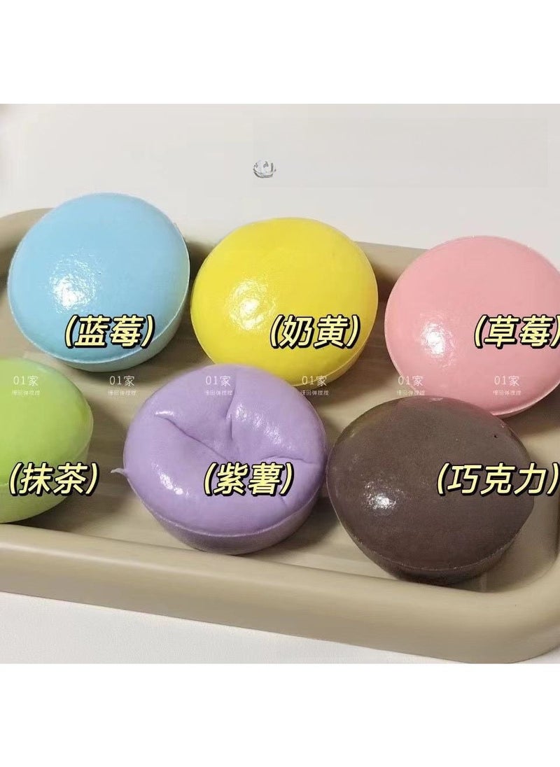 1 x 5 pcs Ultra-Soft Purple Yam Squeeze Toy Stress Relief Yellow 