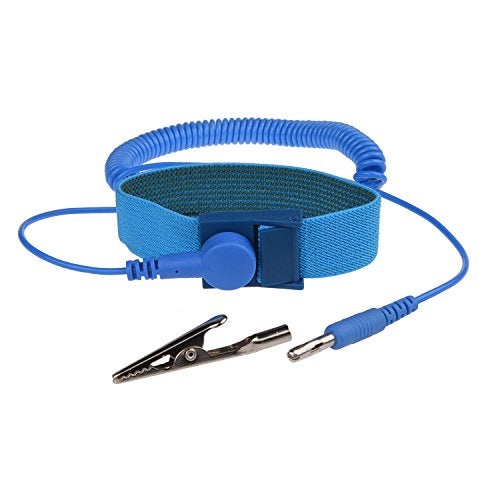 ECO-FUSED Anti Static Wrist Straps - 3 Pack - Reusable Anti-Static Wrist Straps Equipped with Grounding Wire and Alligator Clip - Enables You to Ground Yourself(2x Black + 1x Blue) - Image 2