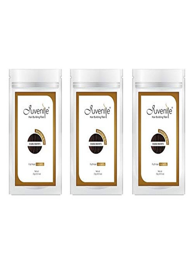 جوفينايل عبوة إعادة تعبئة ألياف الشعر باللون البني الداكن 45 جم - Image 1