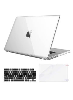 O Ozone MacBook Pro 16 inch Case A2485MacBook Pro 16 M1 Pro / M1 Max Chip & Touch ID Plastic Hard Crystal Clear Case Cover Keyboard Skin & Screen Protector White  - Image 1