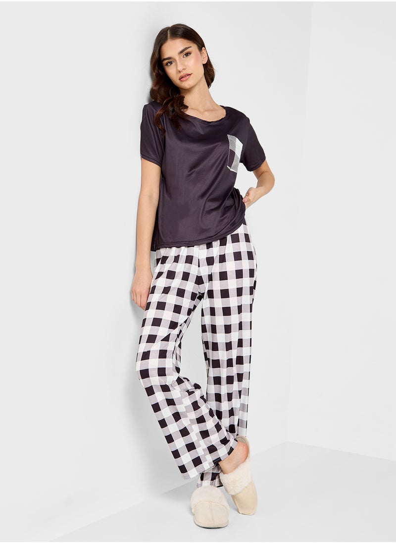 Ginger - Pullon Checkered Pyjama - Image 1