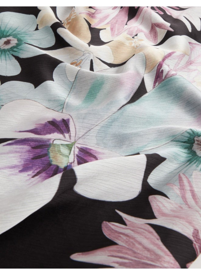 Ted Baker PRINTED SHORT SLEEVE DRAPED NECK MIDI - Image 3