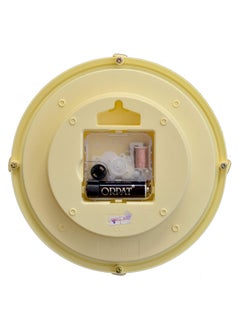 Ajanta Ajanta Plastic Abstract Round Analog Wall Clock (189 X 39.5 X188.5 mm), Ivory)  - Image 2