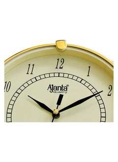 Ajanta Ajanta Plastic Abstract Round Analog Wall Clock (189 X 39.5 X188.5 mm), Ivory)  - Image 3