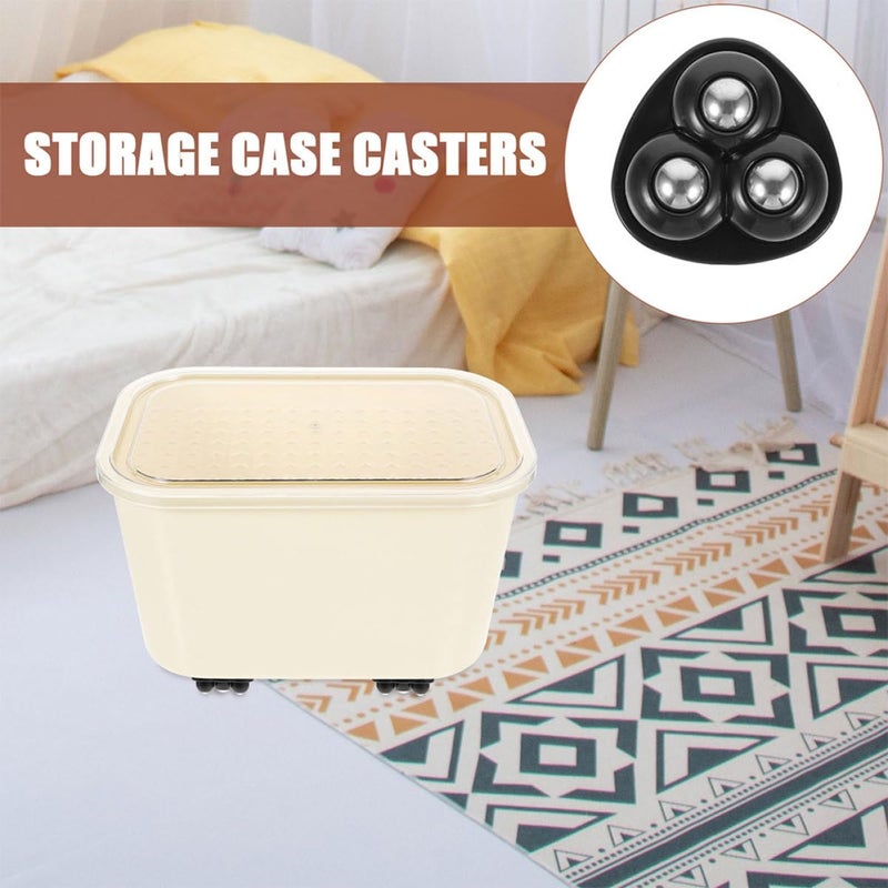 14 Pcs Small Adhesive Swivel Caster Wheels For Storage Boxes Kitchen Cart Smooth Silent Movement - Image 4