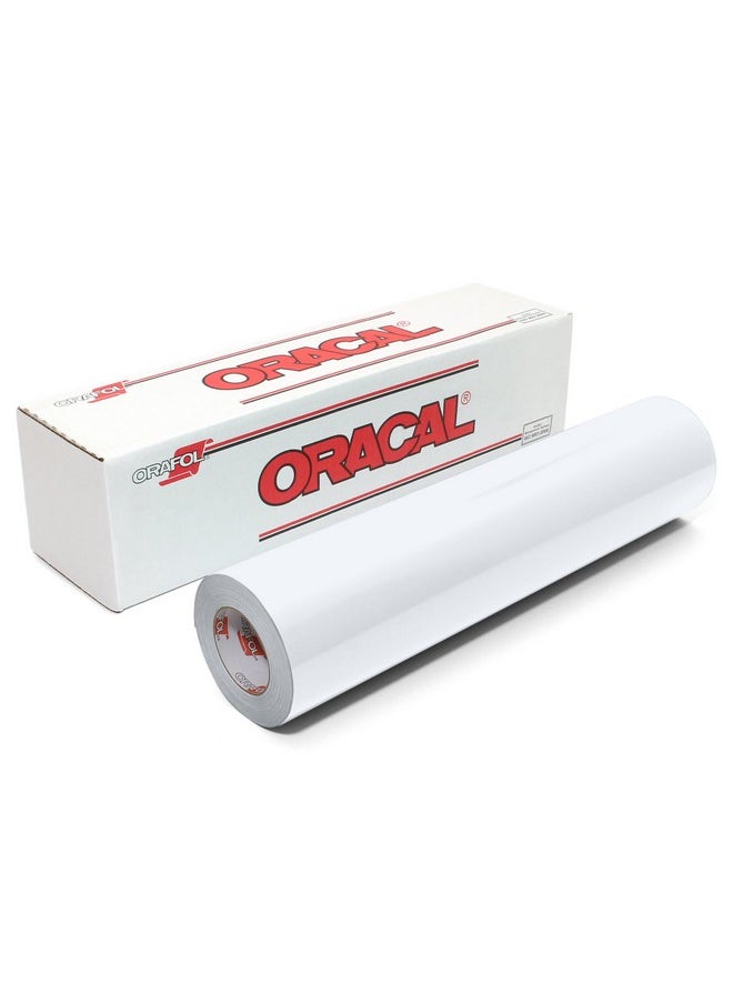 ORACAL 751 Gloss Premium Longterm Craft Vinyl For Cutters And Plotters 12 Inch By 6 Foot Roll (Gloss White) 