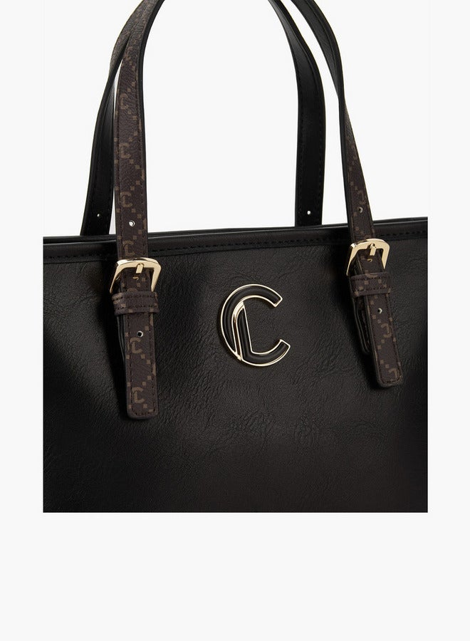 لو كونفورت حقيبة يد كبيرة بمقابض مطبوعة - Image 4