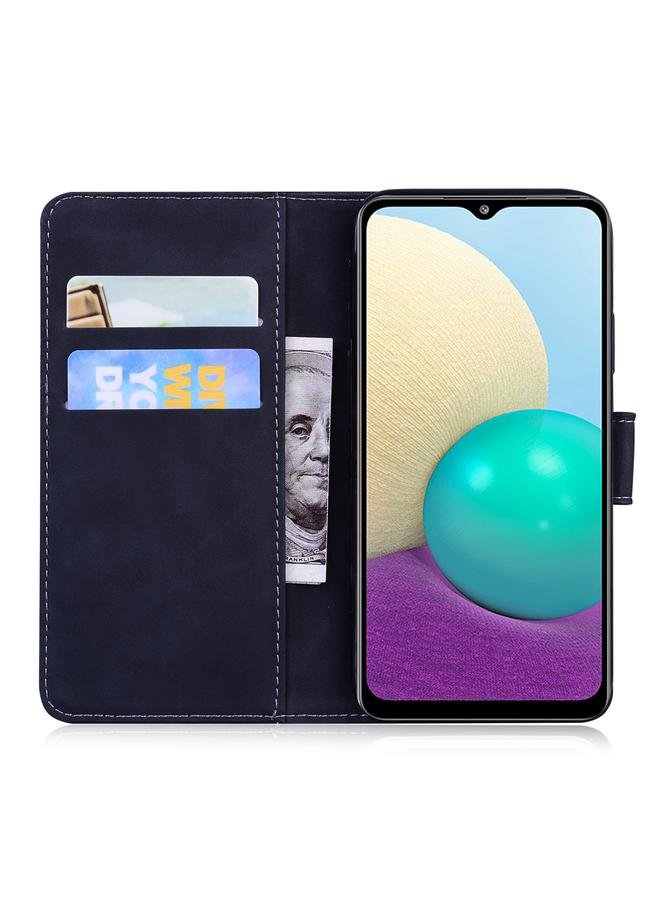 S-TOP Case For Samsung Galaxy A02 / M02 Skin Feel Pure Color Flip Leather Phone Case - Image 4