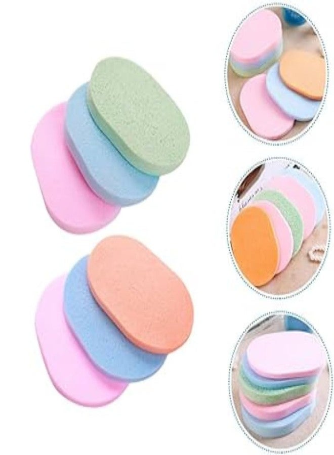 Doberyl 8Pcs Face Cleansing Sponge Puff Makeup Washing Pad Deep Cleansing Makeup Removal Sponge Cosmetic Beauty Wet Wipes - Image 4