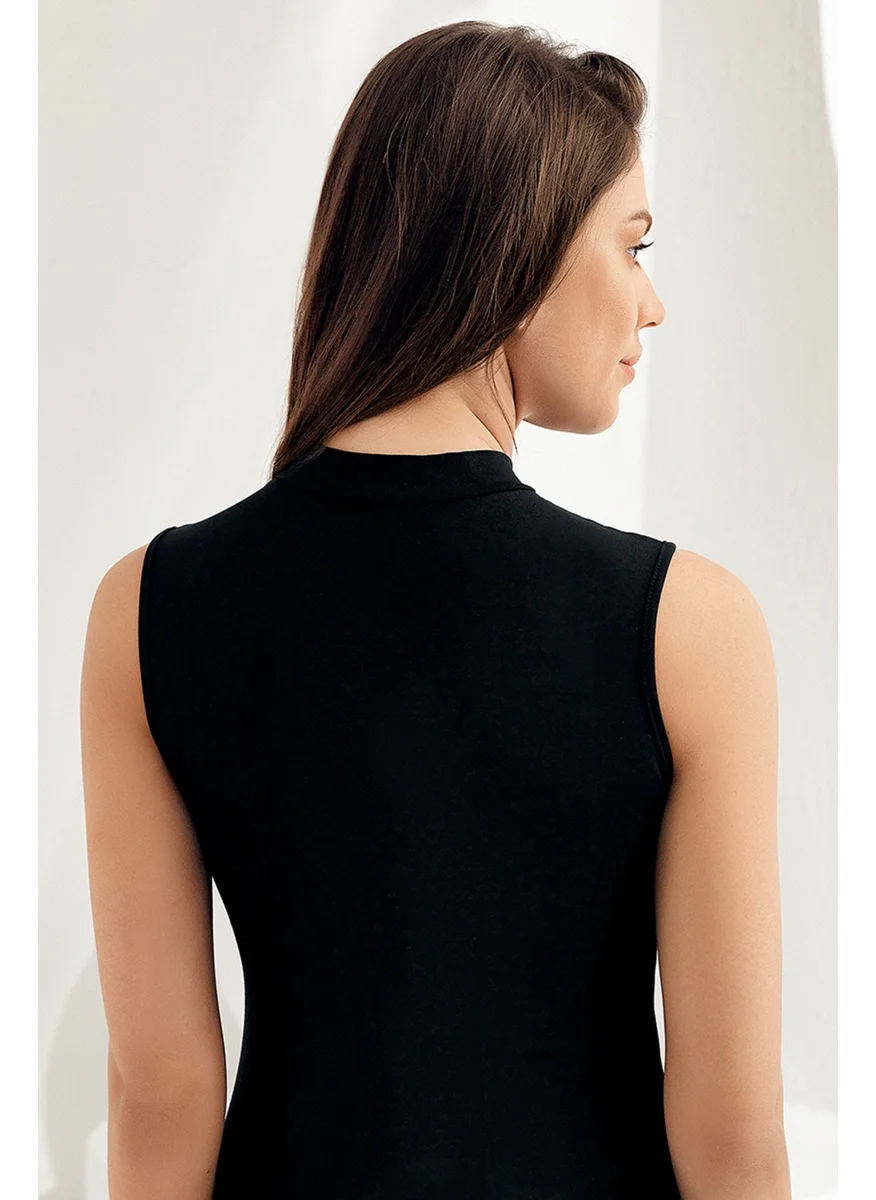 Şahinler Lycra Sleeveless Turtleneck Undershirt MB1009