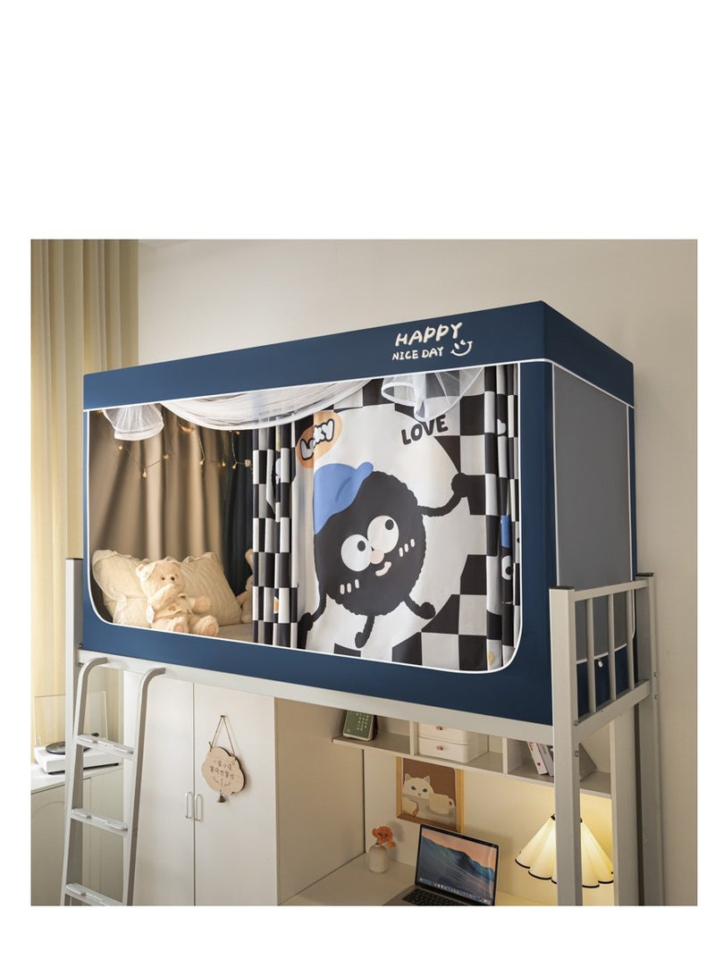 Y&D Bed Canopy Tents Curtain Blackout Curtain Single Bed Tent Curtain Student Shading Cloth Bed Canopy Mosquito Net Student Sleep Privacy Protection - Image 1