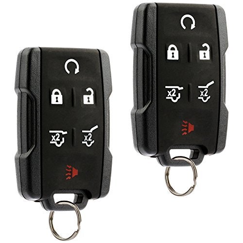 USARemote fits Chevy Tahoe Suburban/GMC Yukon Key Fob Keyless Entry Remote Start 2014 2015 2016 2017 (Set of 2) - Image 1
