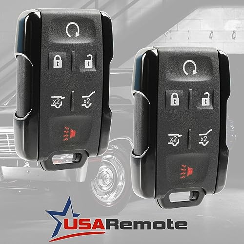 USARemote fits Chevy Tahoe Suburban/GMC Yukon Key Fob Keyless Entry Remote Start 2014 2015 2016 2017 (Set of 2) - Image 2