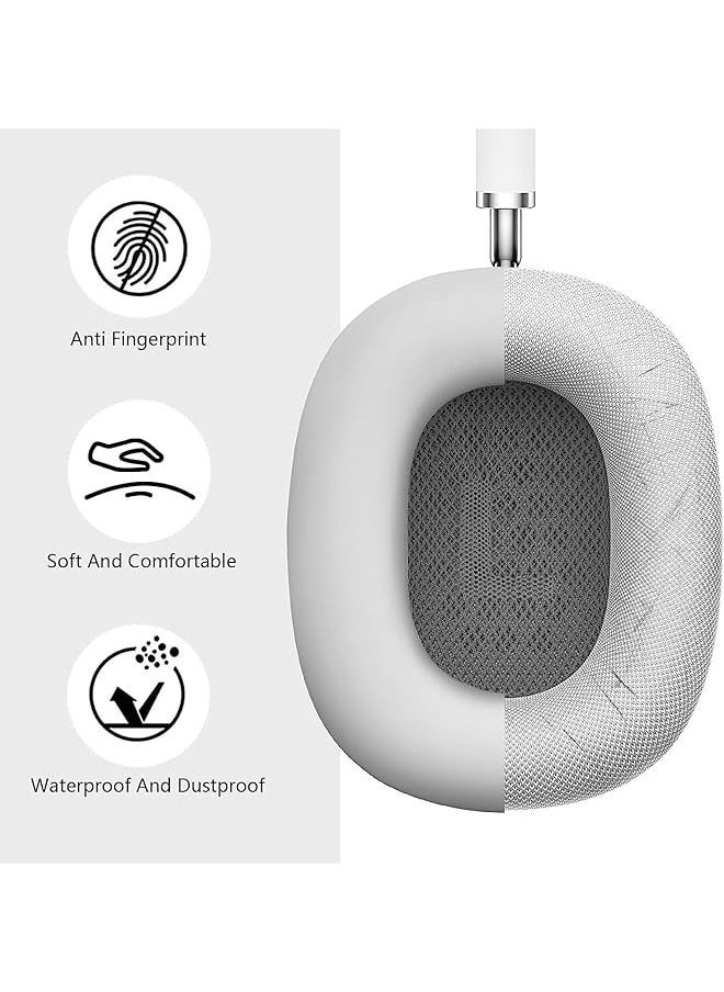 erorex - Silicone Case Cover For Airpods Max Headphones Anti Scratch Ear Pad Case Cover Ear Cups Cover Headband Cover For Airpods Max Gray - Image 1