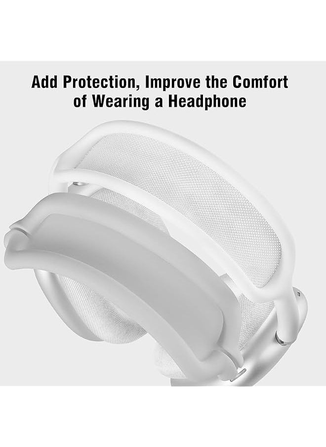 erorex - Silicone Case Cover For Airpods Max Headphones Anti Scratch Ear Pad Case Cover Ear Cups Cover Headband Cover For Airpods Max Gray - Image 1