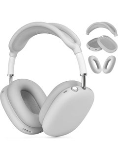 Silicone Case Cover For Airpods Max Headphones Anti Scratch Ear Pad Case Cover Ear Cups Cover Headband Cover For Airpods Max Gray
