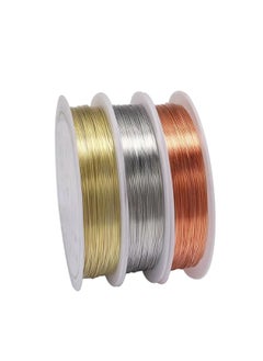Generic 0.3mm 10 Roll Gold Color Jewelry Copper Wire Strong Alloy Copper Wire Metal Wire DIY Cloisonne Blue Craft Making, Handmade Copper Coil Jewelry Making  - Image 3