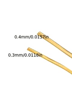 Generic 0.3mm 10 Roll Gold Color Jewelry Copper Wire Strong Alloy Copper Wire Metal Wire DIY Cloisonne Blue Craft Making, Handmade Copper Coil Jewelry Making  - Image 4