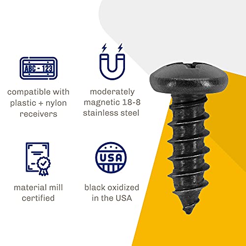 MAKERS BOLT Stainless Steel Screws - Black Head, Oxidized Finish (Pack of 4) - Image 5
