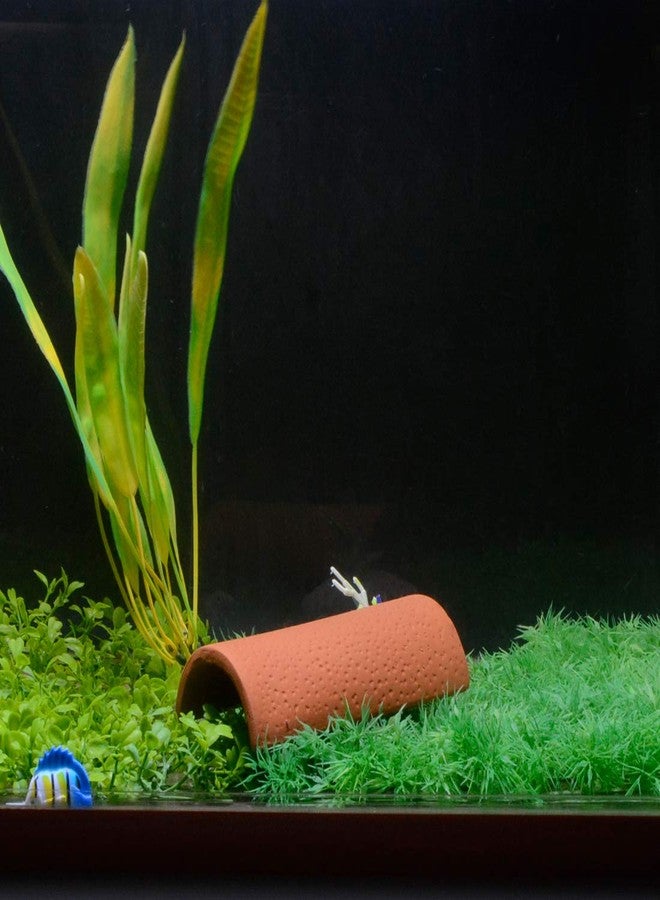 Saim Fish Tank Decor Aquarium Shrimp Cave Fish Hideout Fish Breeding Cave Hiding Shelter Aquarium Decor Cave Fish Tank Ornaments with 3 Fish for Fish Tank Ornaments Fish Spawning （Small） - Image 2