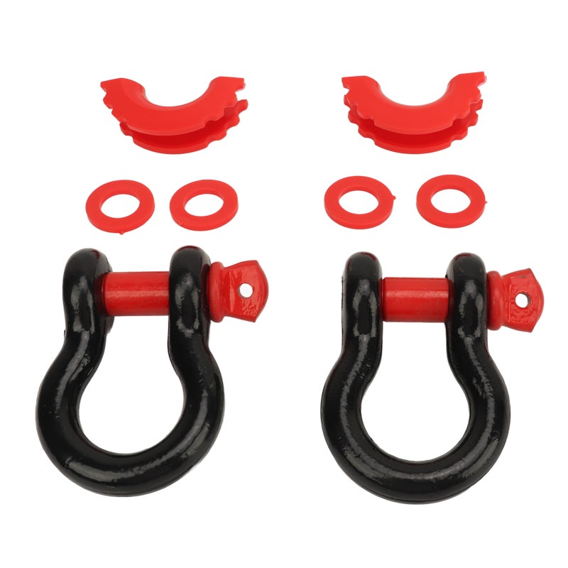 D Ring Shackles 4.75T Capacity Heavy Duty Towing Shackles - 19T Breaking Load Pin Anchor Shackle for Off Road Recovery Towing Boating - Image 2