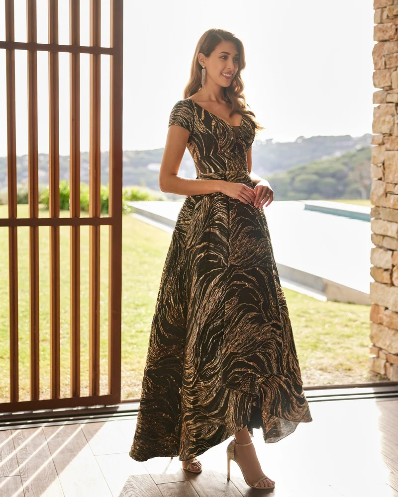 روسا كلارا 8JD2 DR/S TUL PRNT PRINT GREE