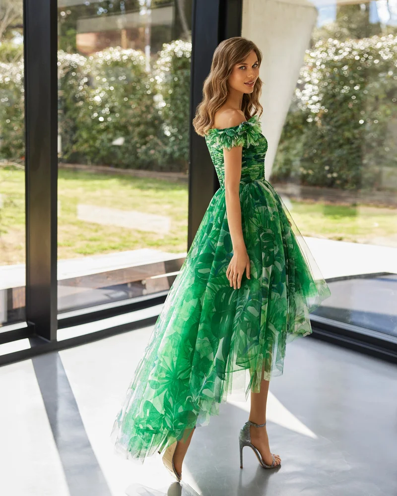 Rosa Clara Marfil Barcelona Tulle Short Cocktail Dress