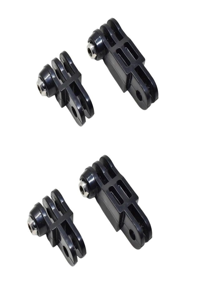 اكشن برو وصلات Action Pro ذات الاتجاه الواحد والمستقيمة متوافقة مع كاميرات GoPro Hero 13/12/11/10/9/8/7/6/5/4/3+/3، وDJI Osmo، وInsta360، وSJCAM، وYi وغيرها من كاميرات الحركة (عبوة من قطعتين) - Image 1