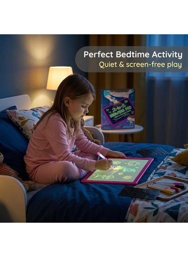 2-in-1 Luminous Drawing Board for Kids - Image 4