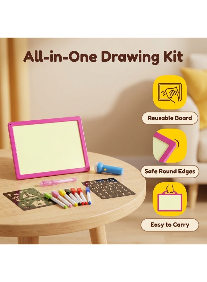 2-in-1 Luminous Drawing Board for Kids - Image 3