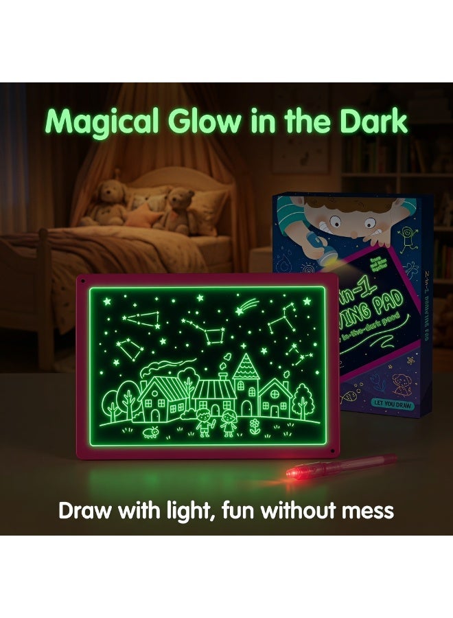 2-in-1 Luminous Drawing Board for Kids - Image 1