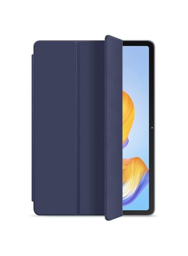 بروماس حافظة متوافقة مع Honor Pad 8 مقاس 12 بوصة، حافظة Honor Tablet 8 مقاس 12.0 بوصة، غطاء واقٍ نحيف ثلاثي الطيات، حافظة كمبيوتر لوحي ذكية قابلة للطي من السيليكون الناعم، تنبيه/غفو تلقائي (أزرق داكن) - Image 1
