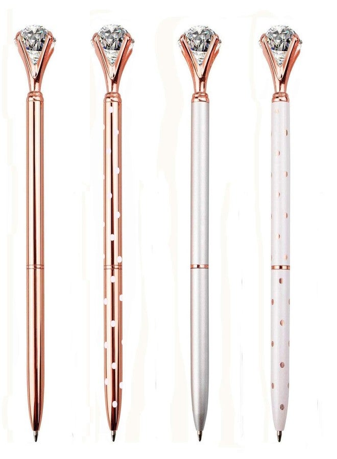 LONGKEY Set of 12 Diamond Pens - Elegant Crystal Topped Writing Instruments for Gifting, Office, and Special Occasions - Image 2