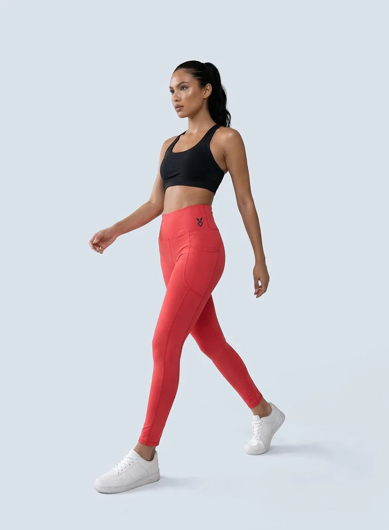 Cardio Bunny CB-SS26-LG-57_Pink_OD Sulpting High Waist Skin Fit Compression Stretchable Sports Legging for Women | Best Price UAE