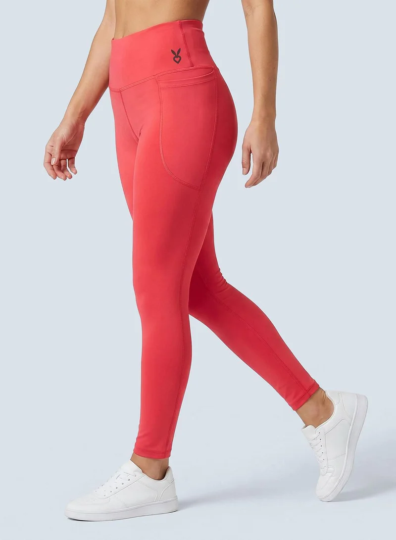 Cardio Bunny CB-SS26-LG-57_Pink_OD Sulpting High Waist Skin Fit Compression Stretchable Sports Legging for Women | Best Price UAE