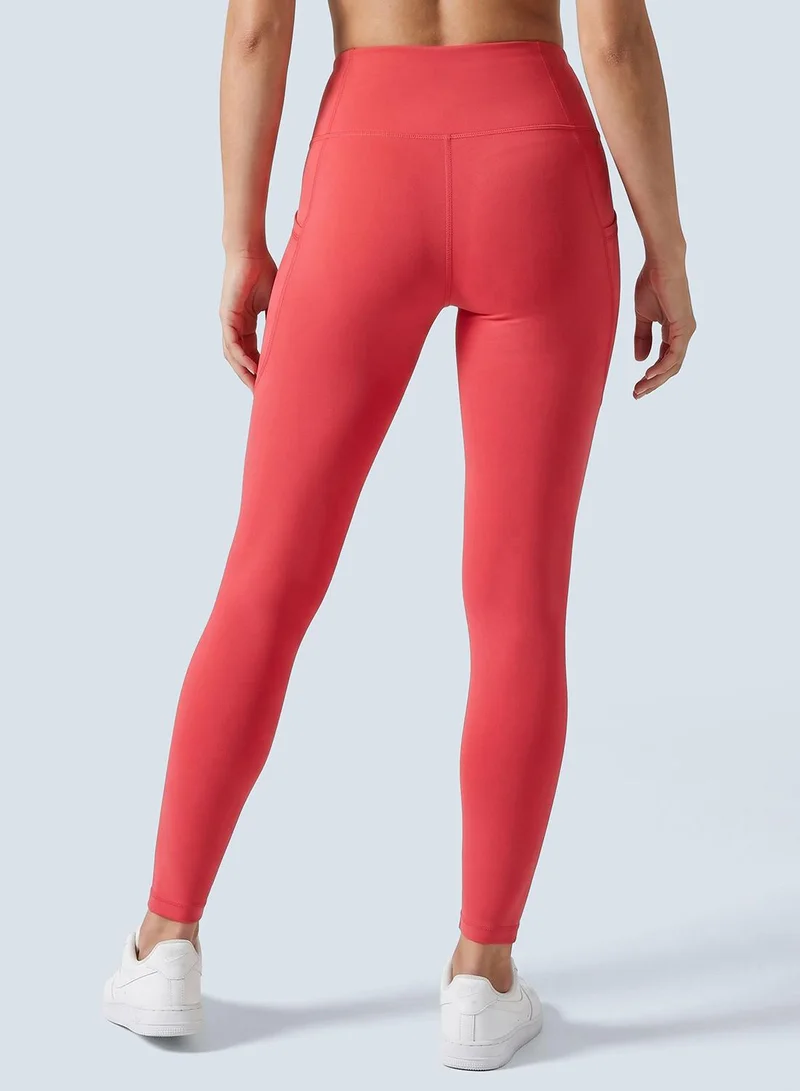 Cardio Bunny CB-SS26-LG-57_Pink_OD Sulpting High Waist Skin Fit Compression Stretchable Sports Legging for Women | Best Price UAE