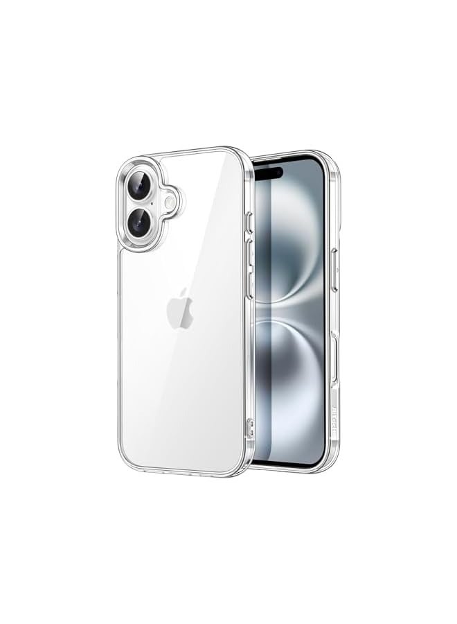 erorex Case for iPhone 16 6.1-Inch, Non-Yellowing Shockproof Phone Bumper Cover, Anti-Scratch Clear Back (Clear) - Image 1