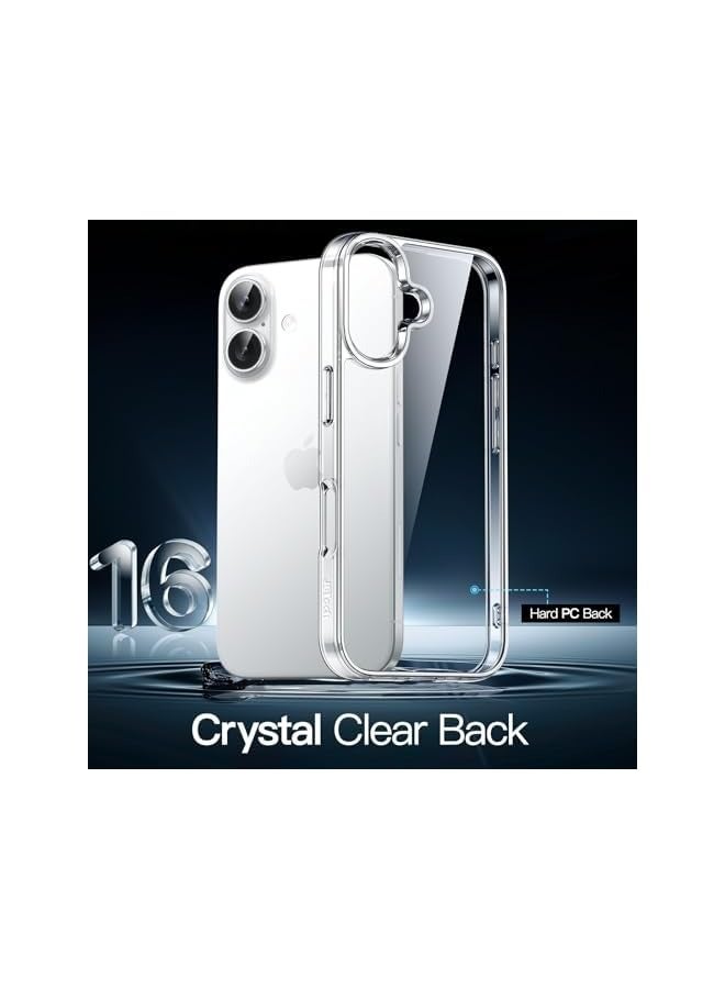 erorex Case for iPhone 16 6.1-Inch, Non-Yellowing Shockproof Phone Bumper Cover, Anti-Scratch Clear Back (Clear) - Image 3