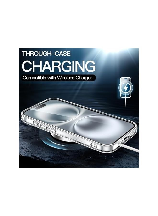 erorex Case for iPhone 16 6.1-Inch, Non-Yellowing Shockproof Phone Bumper Cover, Anti-Scratch Clear Back (Clear) - Image 5