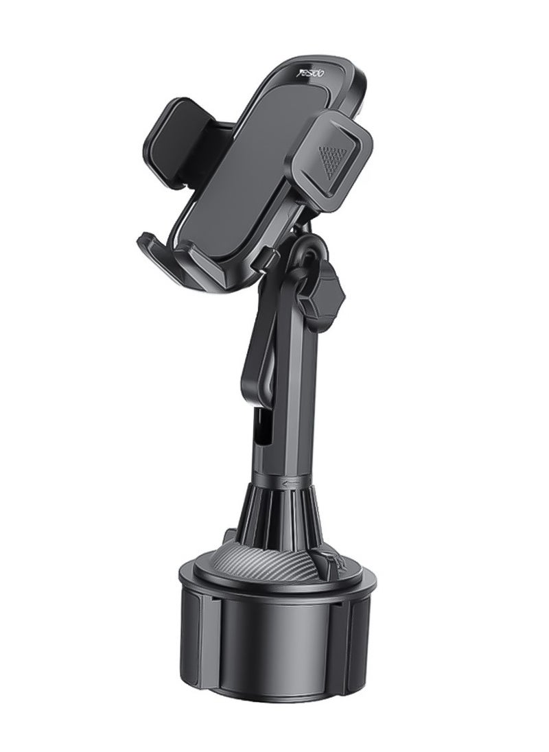 Yesido Car Mobile Holder with 360 Degrees Rotating Cup Yesido C195 - Black  - Image 1